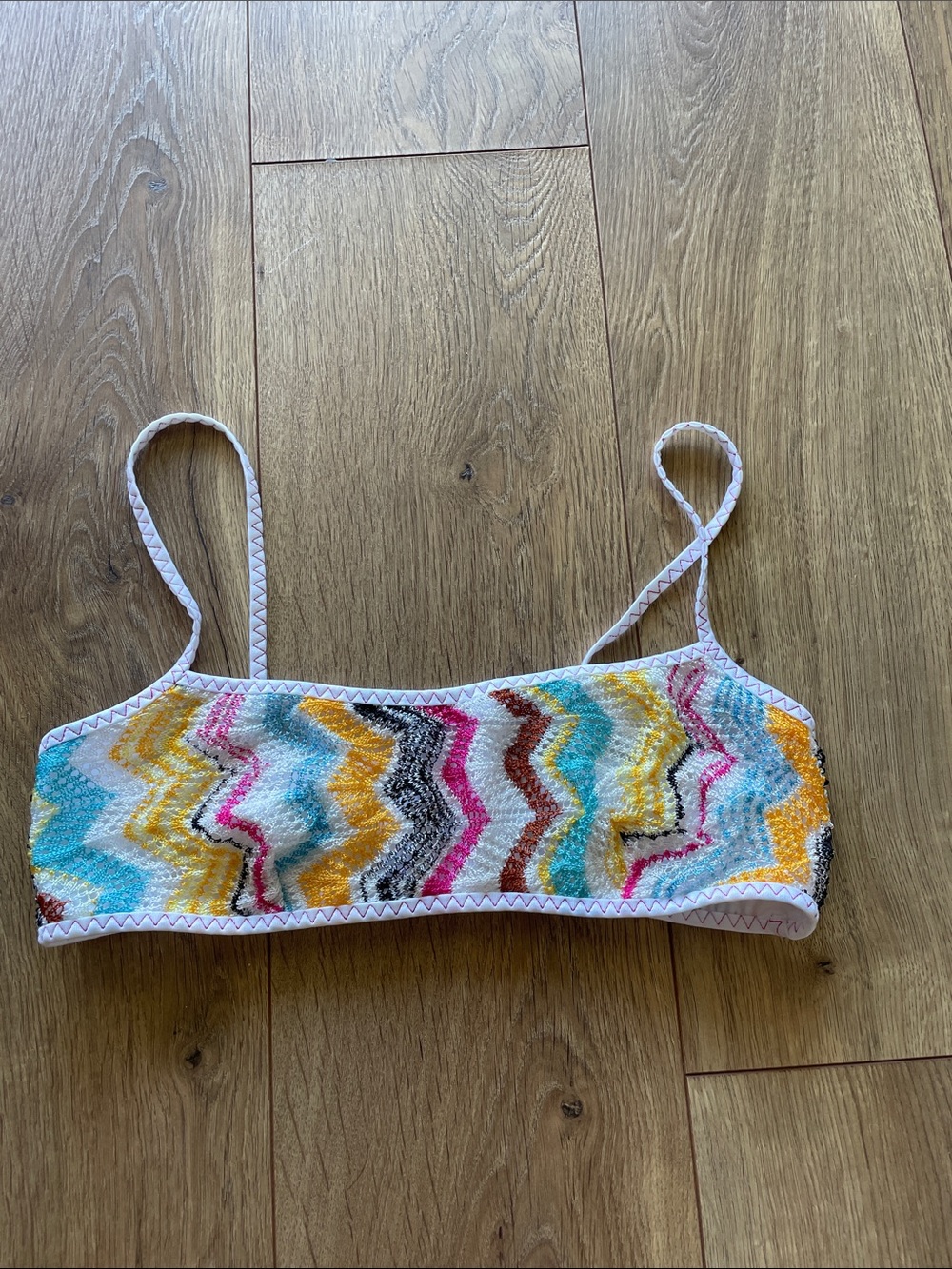 Missoni zigzag top. Damaged